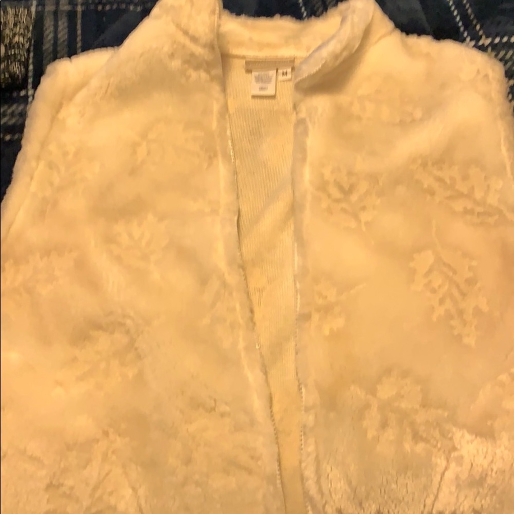 Fall winter plush vest and hat